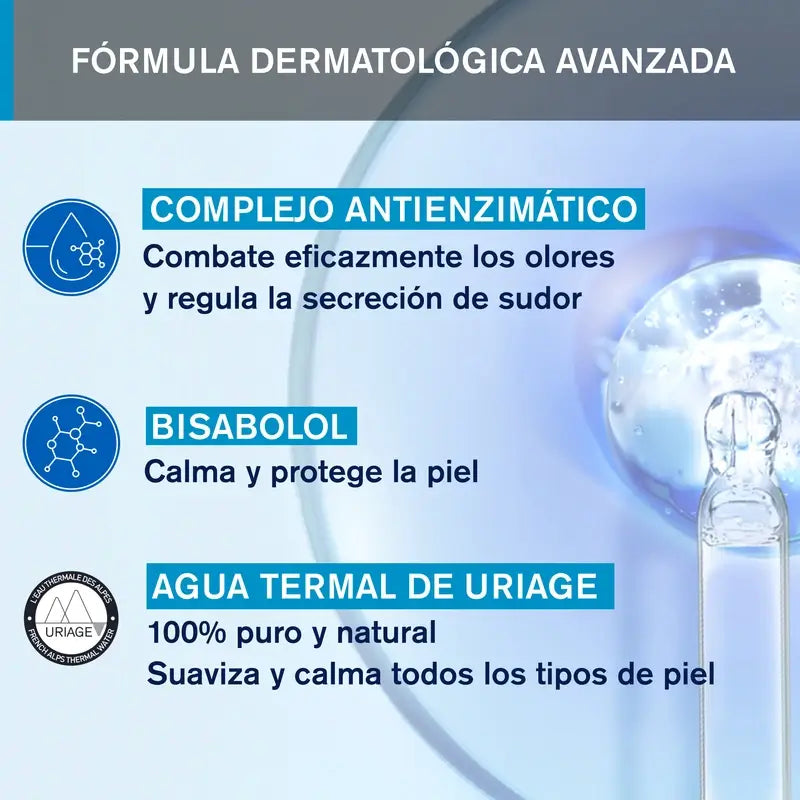 Uriage Déodorant Tri-Actif 50Ml Efficacité 24H