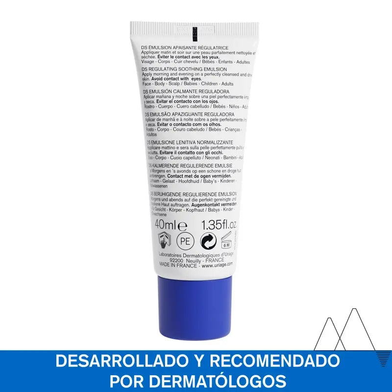 Uriage Ds Emulsion Apaisante 40Ml Non Parfumée