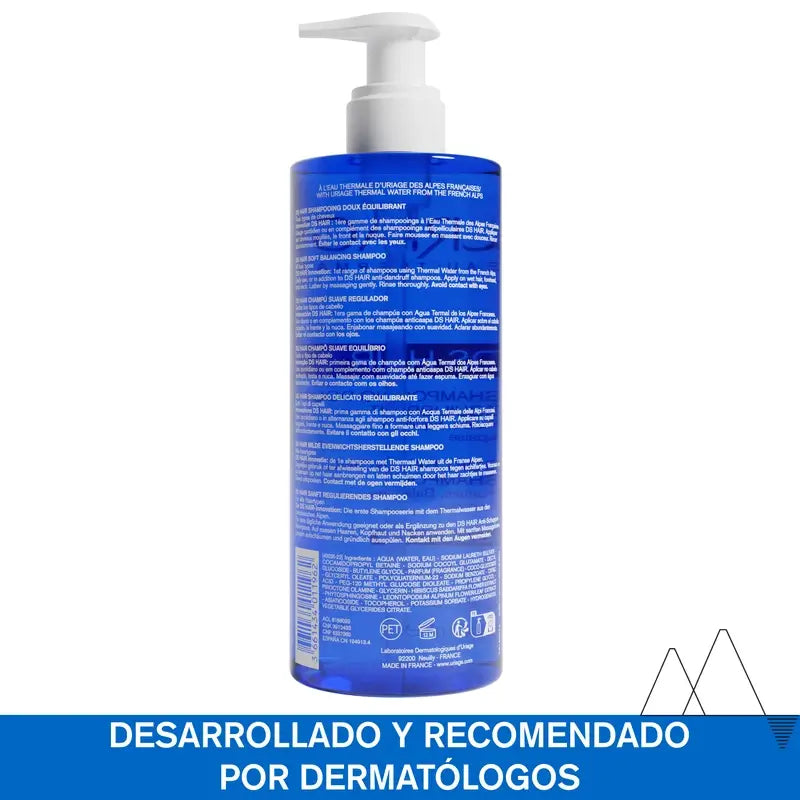 Uriage Ds Hair Shampooing régulateur doux 500Ml