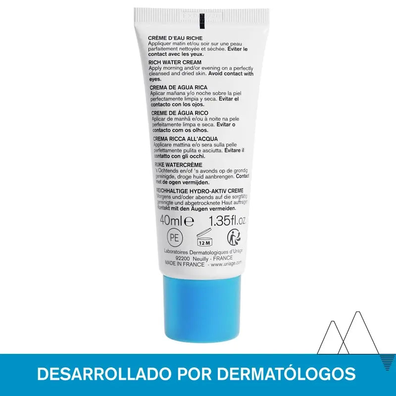 Uriage Eau Thermale Crème riche en eau 40Ml
