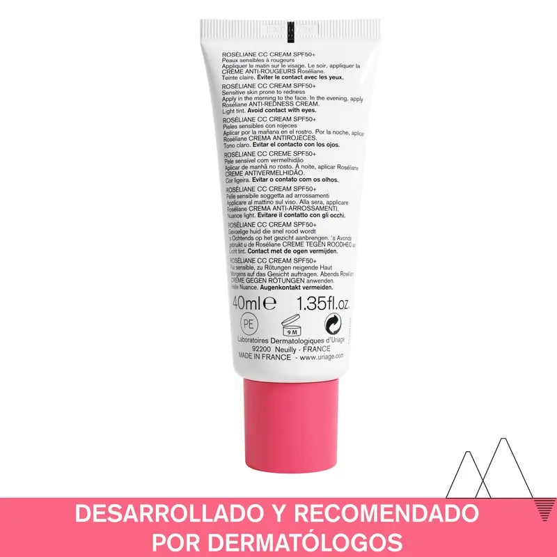 Uriage Roséliane Cc Crème Spf50+, 40Ml