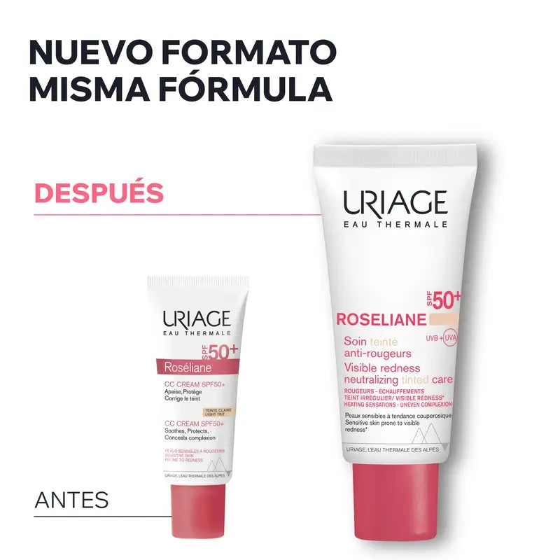 Uriage Roséliane Cc Crème Spf50+, 40Ml