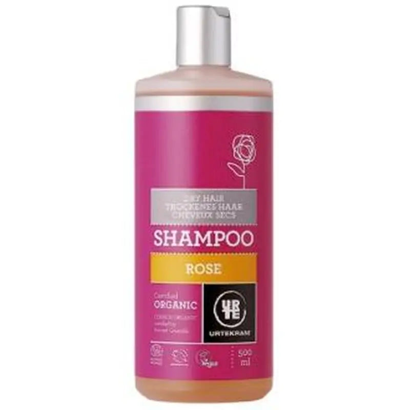 Urtekram Rose Shampoo Dry Hair 500Ml. Eco Vegan