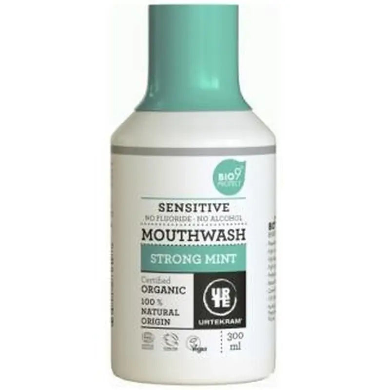 Urtekram Strong Mint Mouthwash 300Ml. Eco Vegan