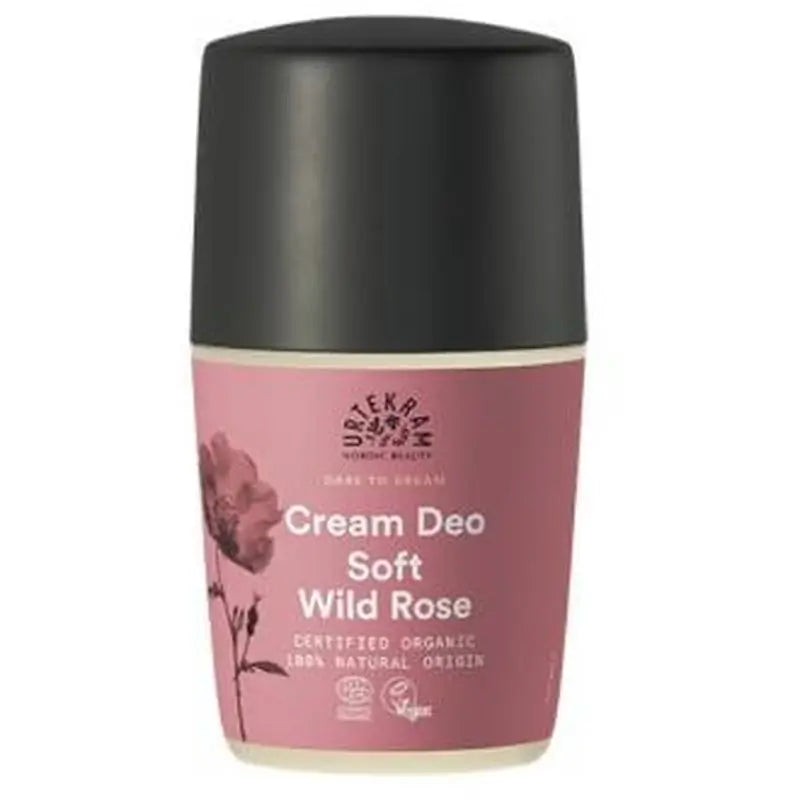 Urtekram Soft Wild Rose Deodorant Roll-On 50Ml. Eco Vegan