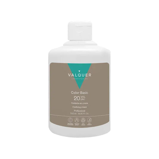 Valquer Agua Oxigenada 20 Vol (6 %) - Oxydant professionnel pour cheveux, 500 ml