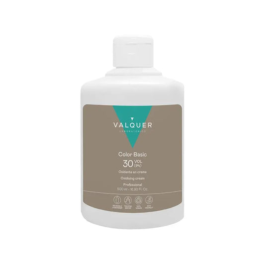 Valquer Agua Oxigenada 30 Vol (9%) - Oxydant professionnel pour les cheveux, 500 ml