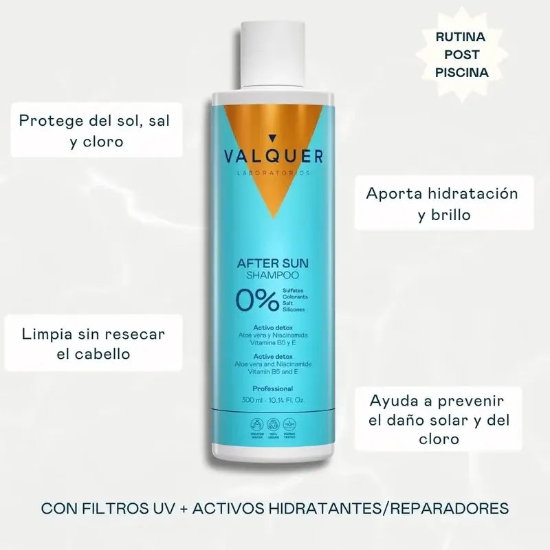 Valquer Shampooing solaire pour les cheveux, 300 ml