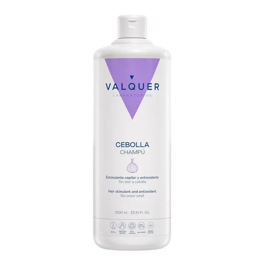 Valquer Shampooing à l'oignon - Revitalisant, antioxydant et purifiant , 1 L