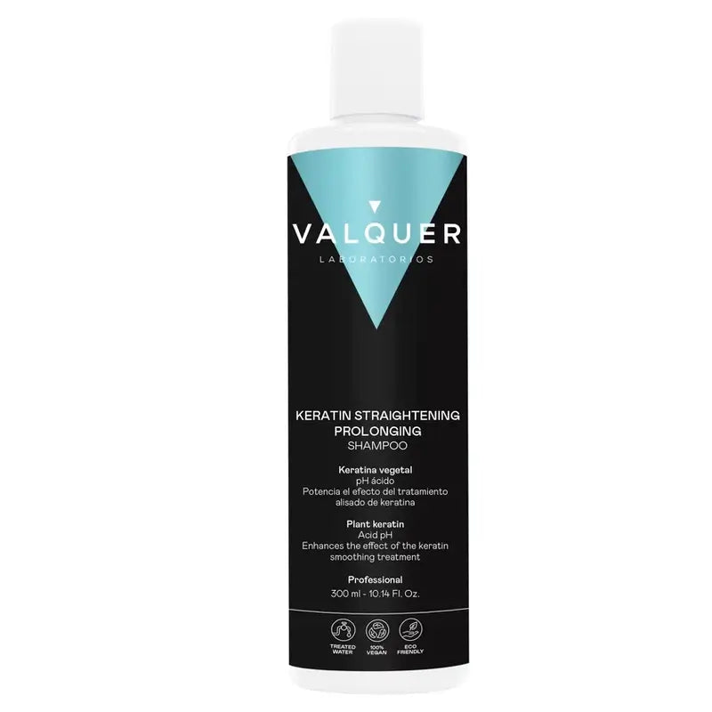 Valquer Keratin Straightening Prolonger Shampooing, 300 ml