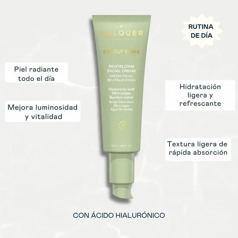 Valquer Energy Bomb Crème revitalisante pour le visage, 50 ml