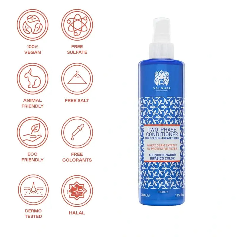 Valquer Hair Care Conditionneur biphasé pour la coloration, 300 ml