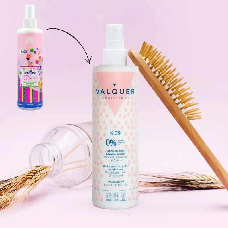 Valquer Hair Care Après-shampooing biphasé pour enfants, 300 ml