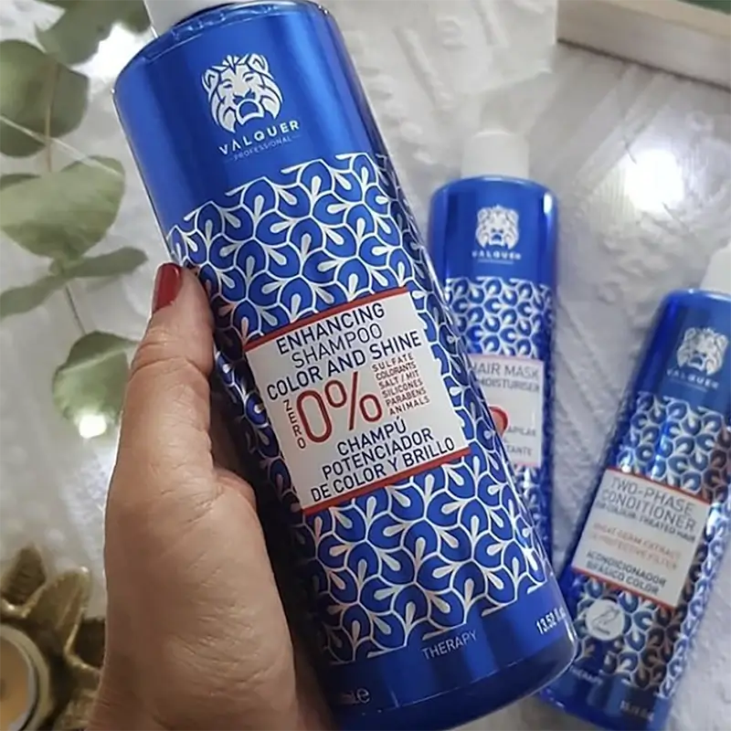 Valquer Hair Care Shampooing ravivant la couleur et la brillance, 400 ml