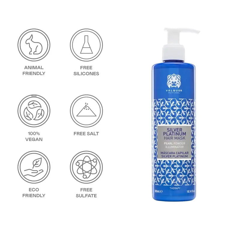 Valquer Hair Care Masque capillaire Silver Platinum, 275 ml