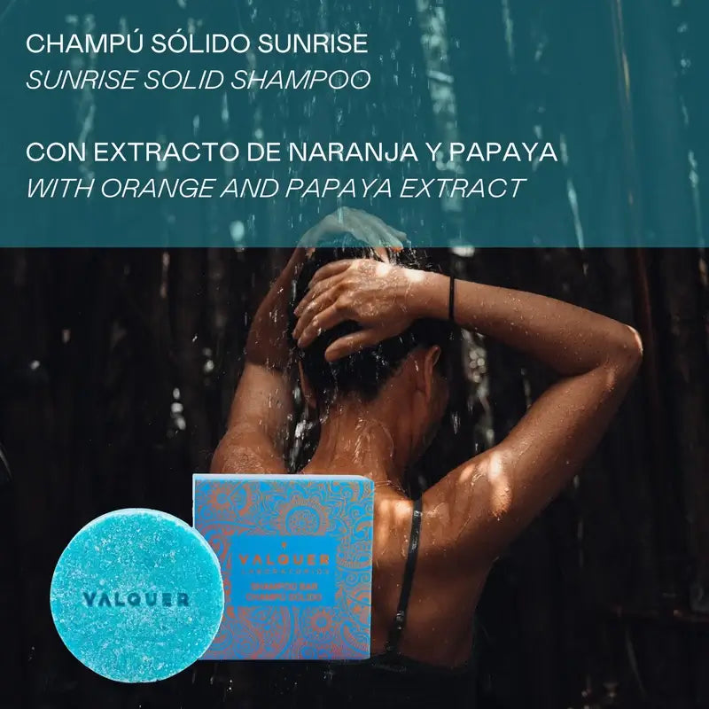 Valquer Hair Care Sunrise Shampooing solide, 50 gr