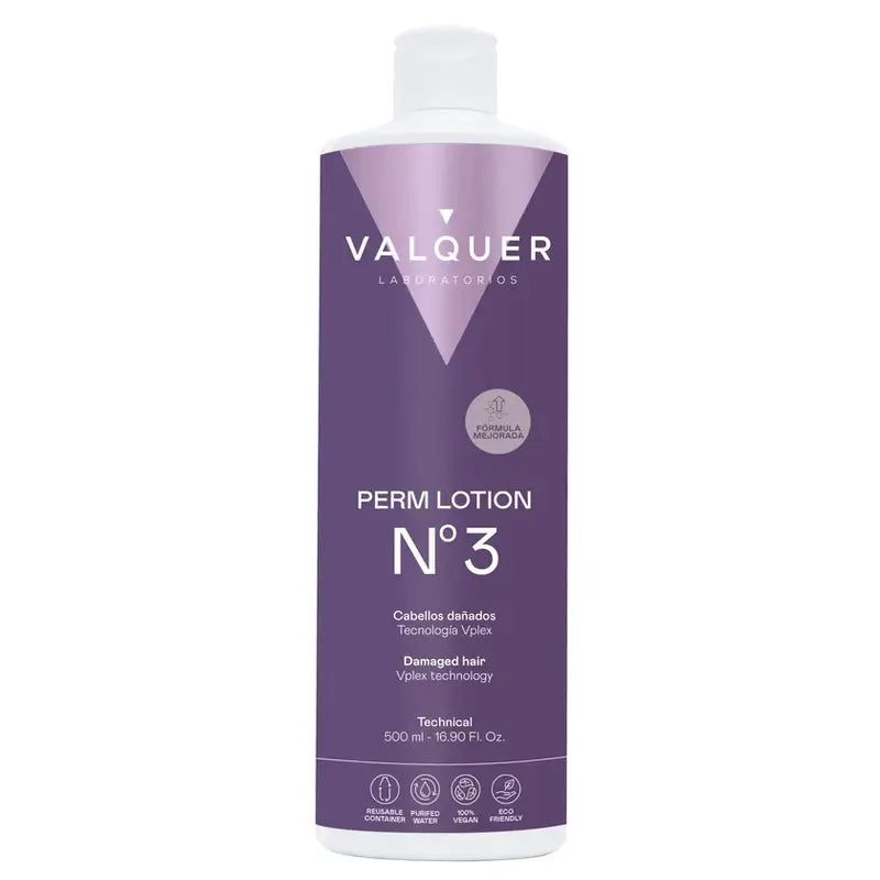 Valquer Perming Liquid No. 3 (cheveux abîmés) , 500 ml