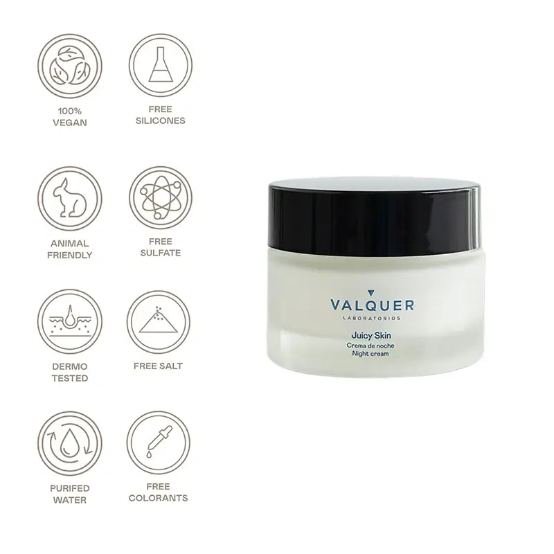 Valquer Skin Care Crème de nuit hydratante, 50 ml