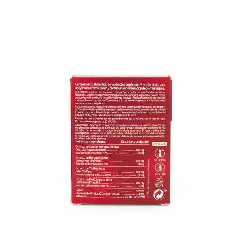 Vaminter Circumax Jambes Légères, 60 Capsules Végétales