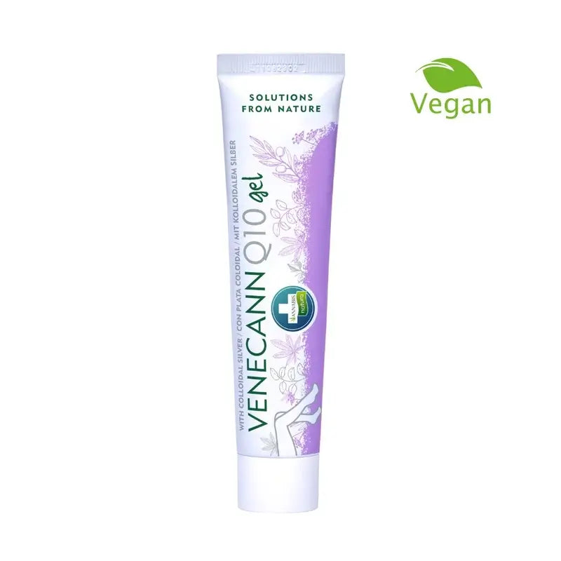 Varicann Q10 - Gel de chanvre naturel et végétalien - Soulagement des jambes fatiguées, 70 grammes