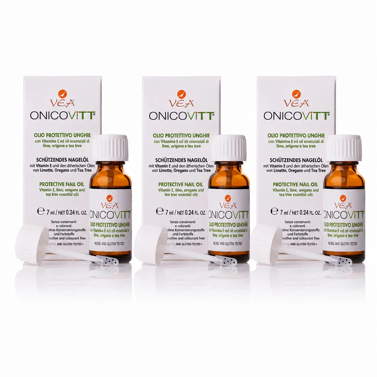 Découvrez Onicovitt Huile protectrice pour les ongles, 7 ml, lot de 3
