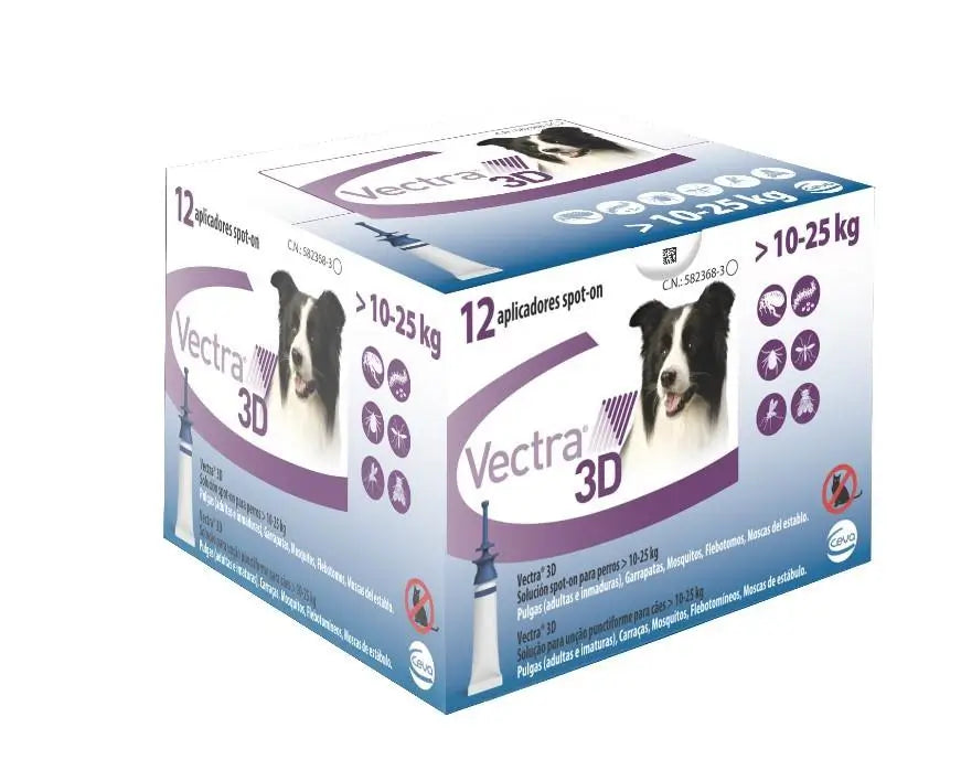 Vectra 3D Dog 10-25Kg 12Pip