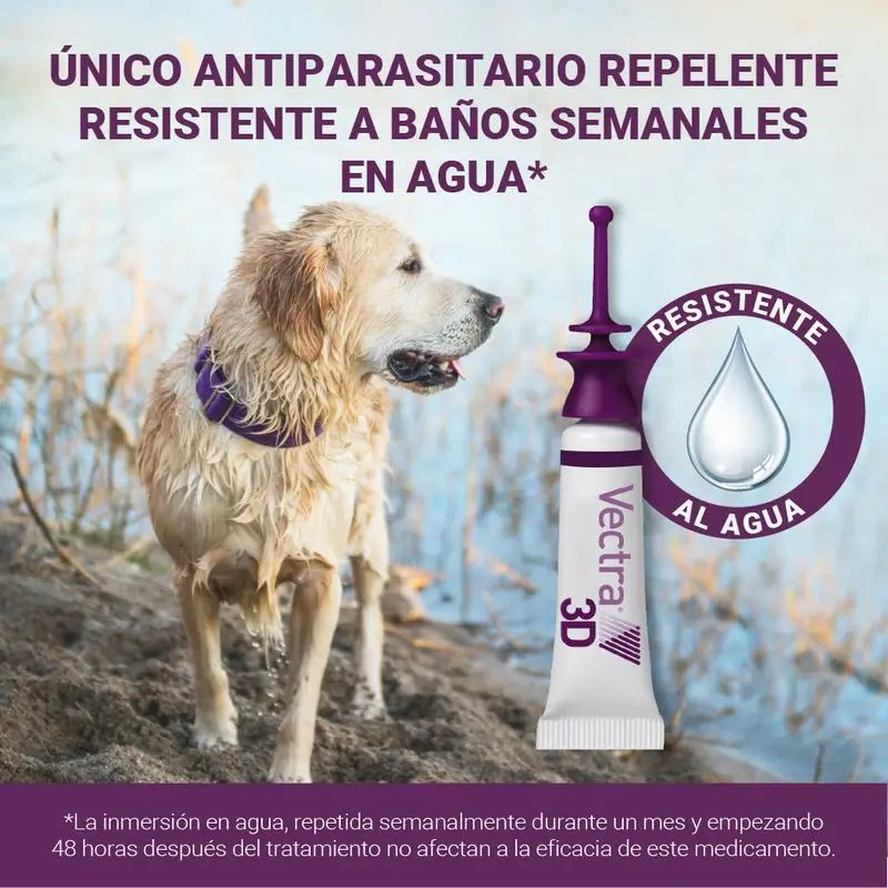 Vectra 3D Chien 4-10 kg 3 Pipettes