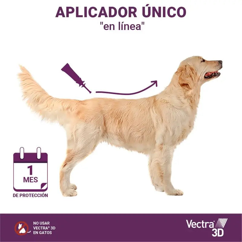 Vectra 3D Chien +40 kg, 3 pipettes