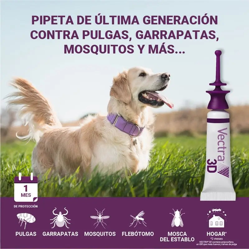 Vectra 3D Chien +40 kg, 3 pipettes