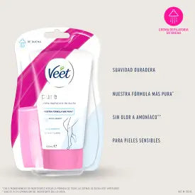 Veet Crème de douche dépilatoire Peau sensible 150 ml