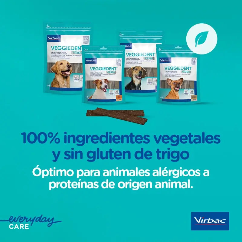 Virbac Veggiedent Fr3sh S, Snacks dentaires pour chiens de petite race