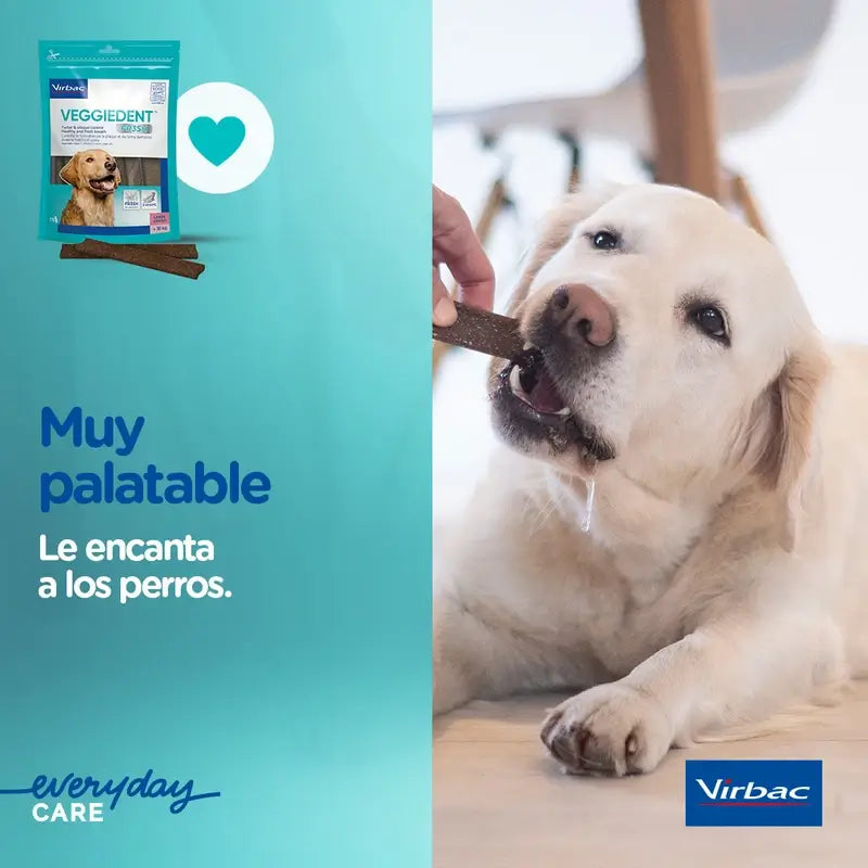 Virbac Veggiedent Fr3sh S, Snacks dentaires pour chiens de petite race