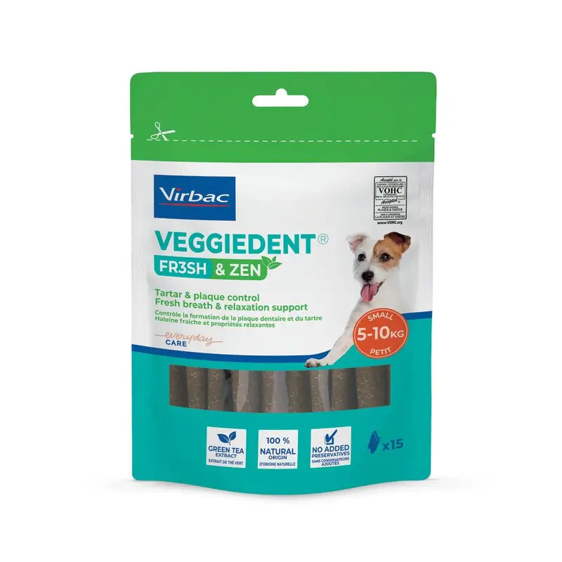 Virbac Veggiedent Zen M, Snack dentaire pour chien de race moyenne