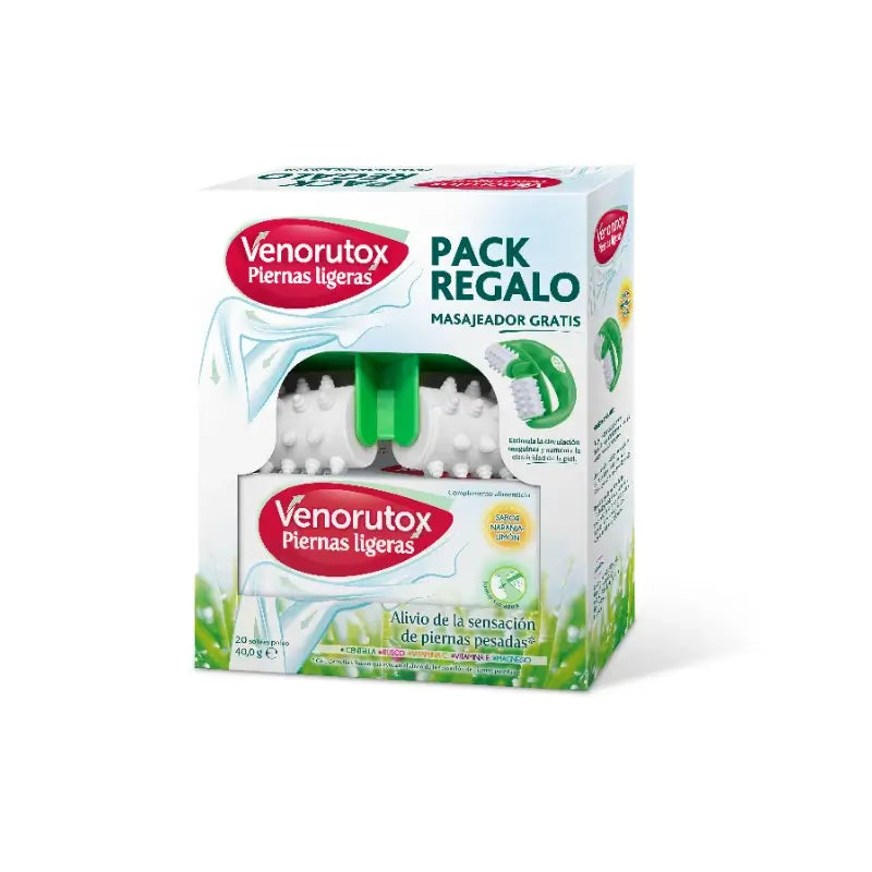 Venorutox Jambes légères, 20 sachets + appareil de massage
