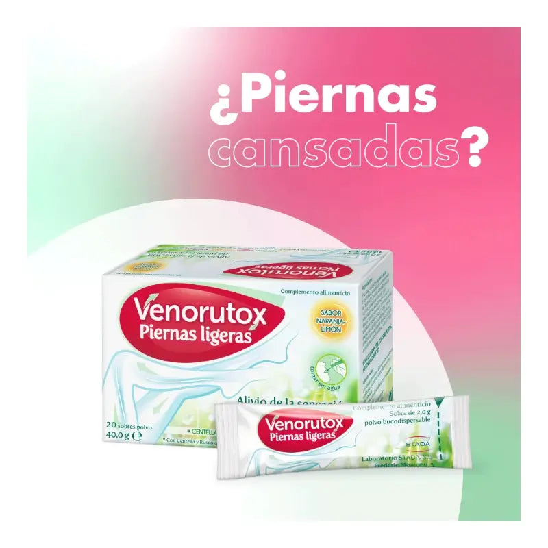 Venorutox Jambes légères, 20 sachets + appareil de massage
