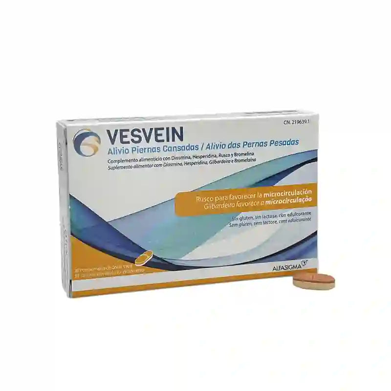 Vesvein Soulagement des jambes fatiguées, 30 comprimés