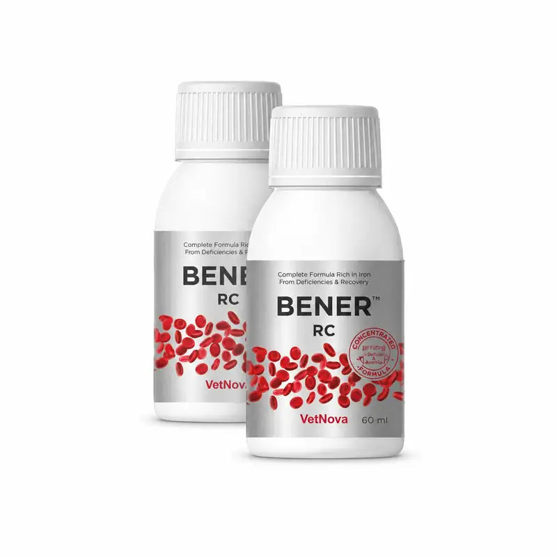 Vetnova Bener Rc Pack 2 x 60 ml, pour chiens et chats.