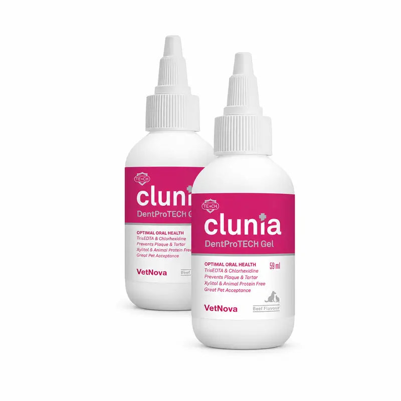 Vetnova Clunia DentProTech Gel, lot de 2 x 59 ml