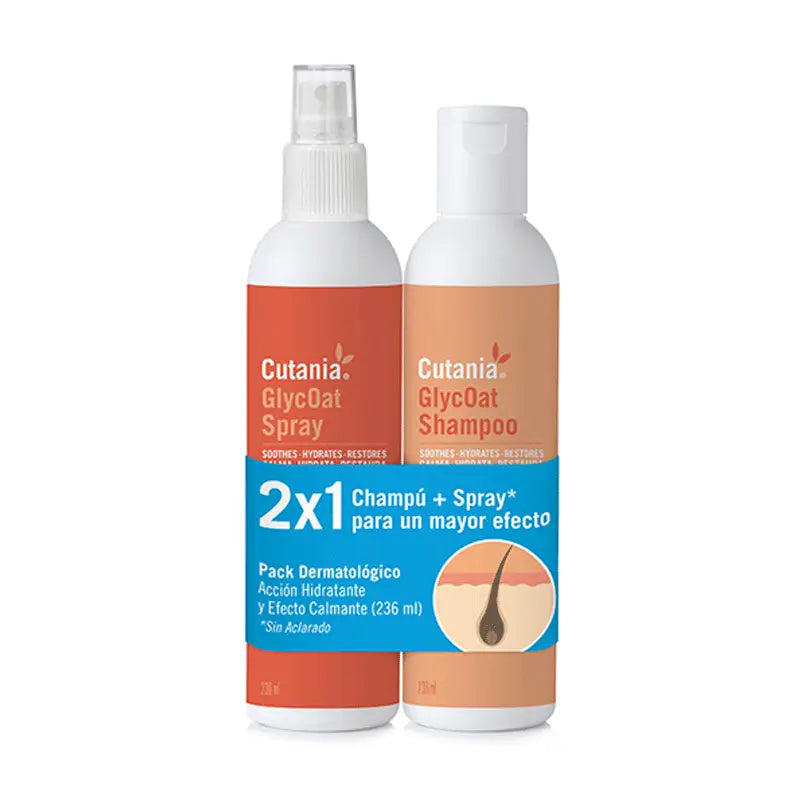 Vetnova Cutania Glycoat Pack (Shampoo 236 Ml + Spray 236 Ml)