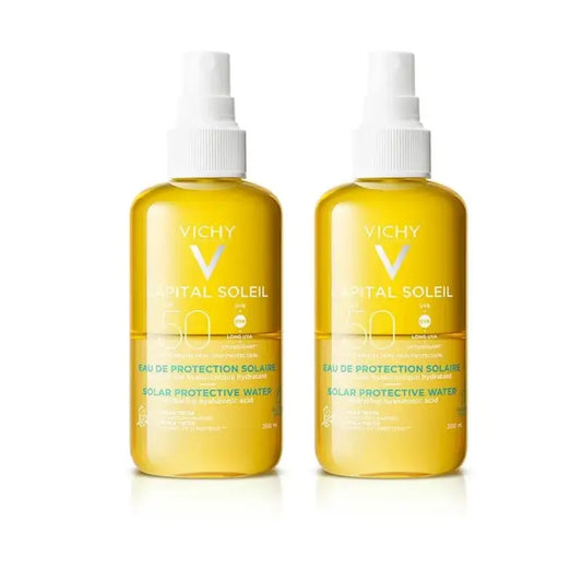 Vichy Capital Soleil Eau Solaire Protectrice Spf 50 Hydratante, 2X200 Ml