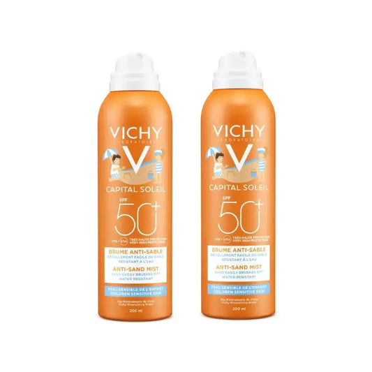 Vichy Capital Soleil Brume solaire anti-rayures pour enfants Spf 50+, 2X200 Ml