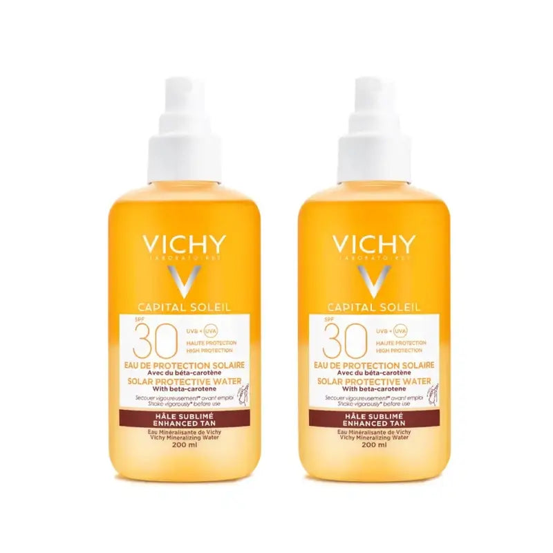 Vichy Capital Soleil Spf30 Brightening Protective Sunscreen, 2X200 Ml