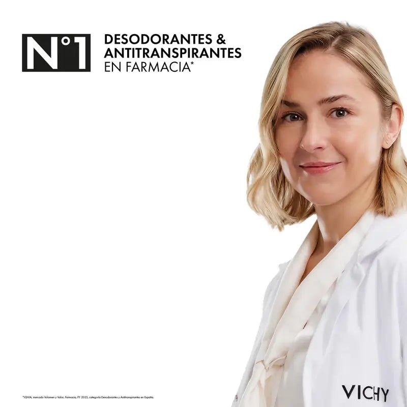 Vichy Clinical Control 96h pour femme, déodorant anti-transpirant en spray, 125 ml