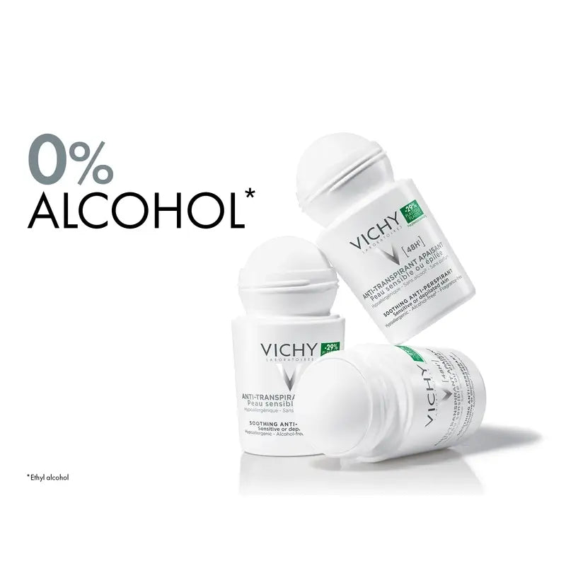Vichy Déodorant Anti-Transpirant 48H Roll-On Peau Sensible 50 ml