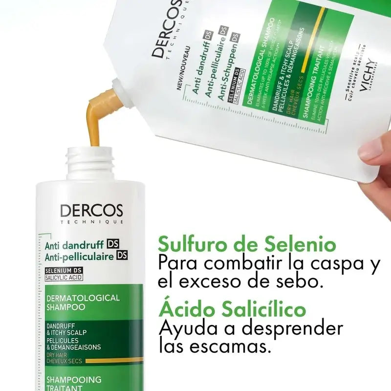Vichy Dercos Technique Ecorefill Shampooing antipelliculaire sec