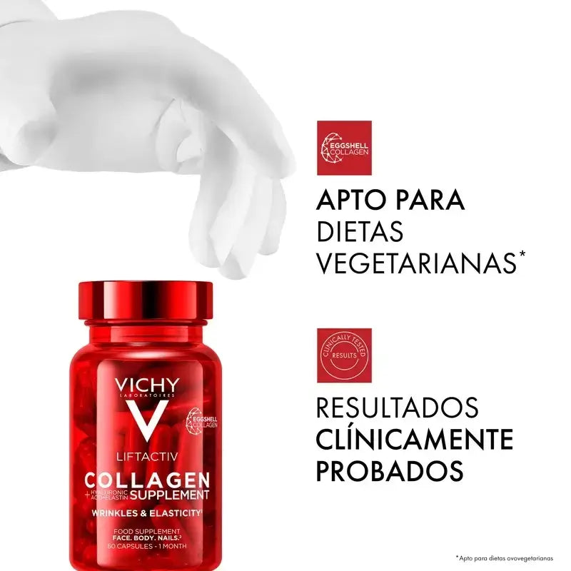 Vichy Liftactiv Collagène Anti-Age Avec Vitamines Et Minéraux, 2X60 Capsules