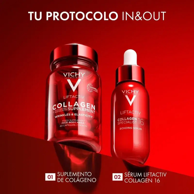 Vichy Liftactiv Collagène Anti-Age Avec Vitamines Et Minéraux, 3X60 Capsules