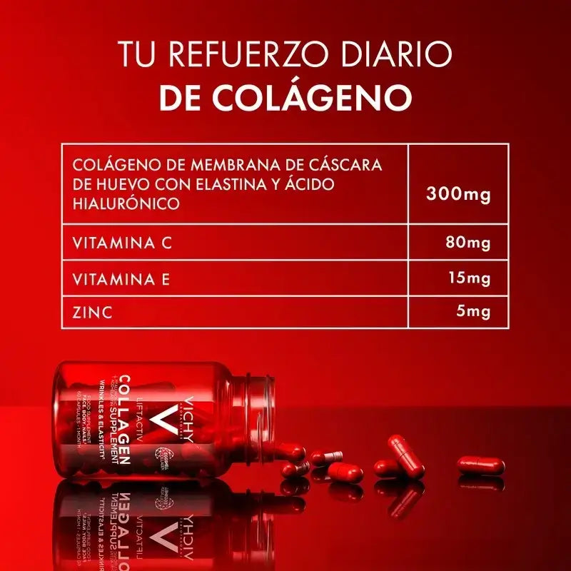 Vichy Liftactiv Collagène Anti-Age Avec Vitamines Et Minéraux, 3X60 Capsules