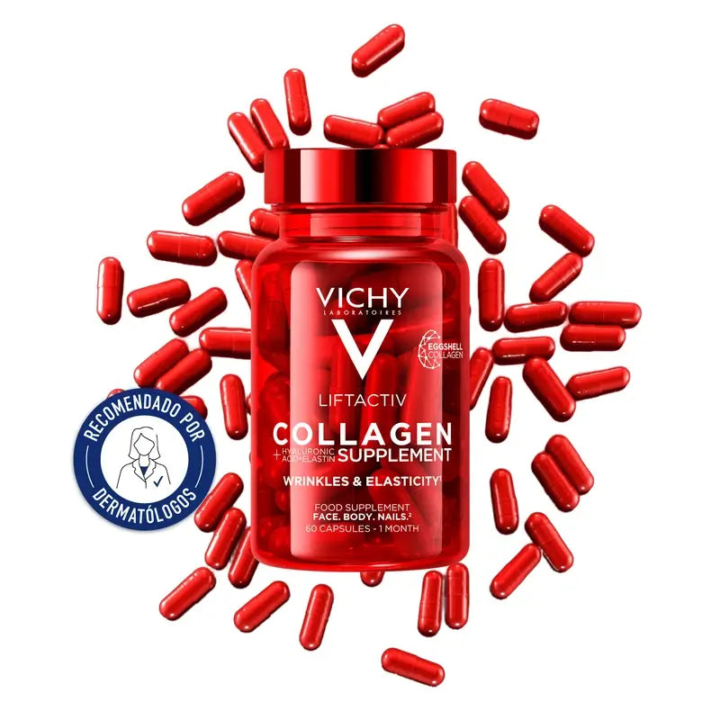 Vichy Liftactiv Collagène anti-âge avec vitamines et minéraux, 60 gélules