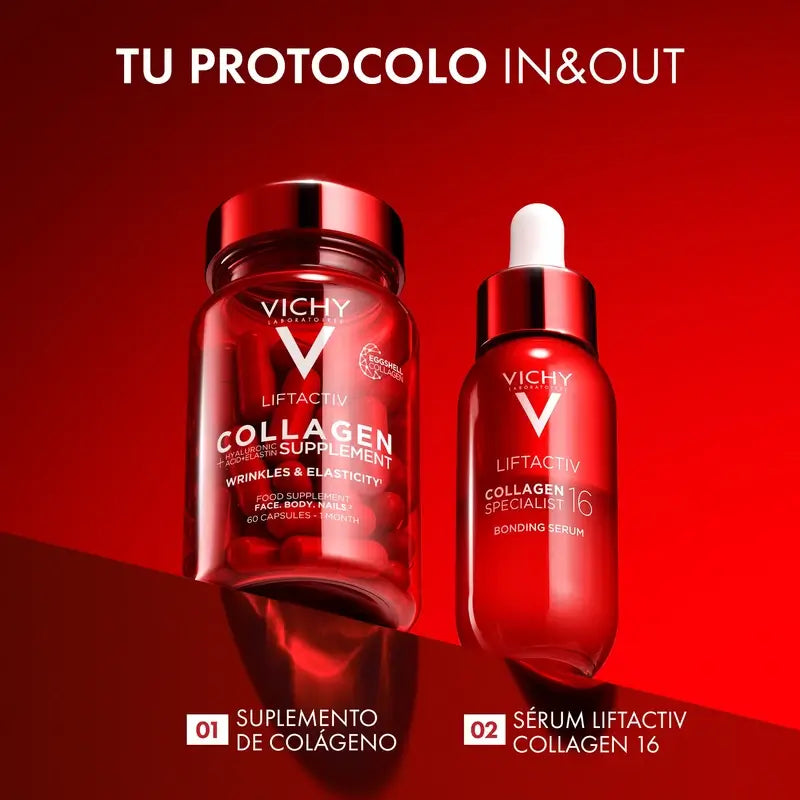 Vichy Liftactiv Collagène anti-âge avec vitamines et minéraux, 60 gélules